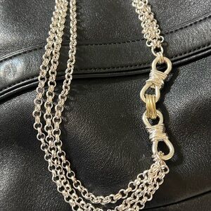 Elegant Chico’s Silver Chain Necklace